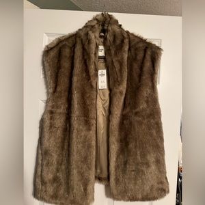 Brand New Abercrombie and Fitch Faux Fur Vest